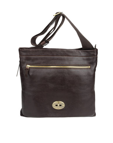ZOOM A.G. SPALDING&BROS. 520 FIFTH AVENUE NEW YORK - Large leather bag