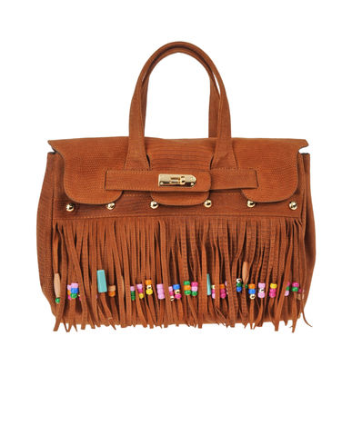 ZOOM SECRET PON-PON - Medium leather bag