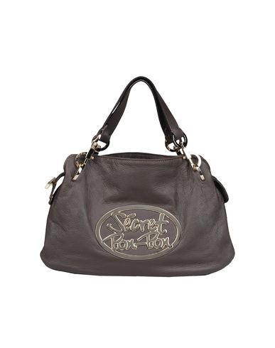 ZOOM SECRET PON-PON - Medium leather bag