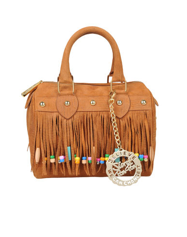 ZOOM SECRET PON-PON - Medium leather bag