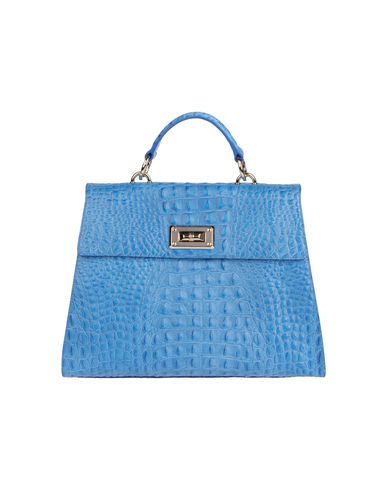 ZOOM TOSCA BLU - Medium leather bag