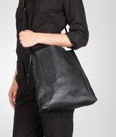 Bottega Veneta® Nero Intrecciomirage Cross Body Bag Bottega Veneta® Nero Intrecciomirage Cross Body Bag