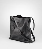 Bottega Veneta® Nero Intrecciomirage Cross Body Bag Bottega Veneta® Nero Intrecciomirage Cross Body Bag