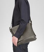 Bottega Veneta® Shadow Intrecciato Light Calf Cross Body Messenger Bottega Veneta® Shadow Intrecciato Light Calf Cross Body Messenger