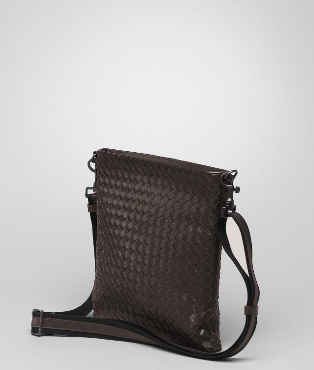 BOTTEGA VENETA SMALL MESSENGER BAG IN LIGHT TOURMALINE INTRECCIATO VN Messenger Bag U fp