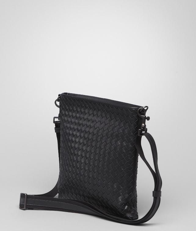 BOTTEGA VENETA SMALL MESSENGER BAG IN LIGHT TOURMALINE INTRECCIATO VN Messenger Bag U fp