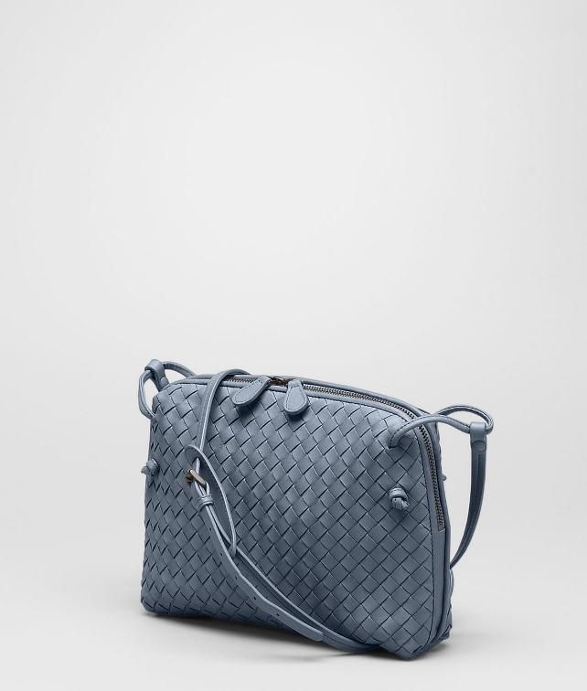 BOTTEGA VENETA MESSENGER BAG IN NERO INTRECCIATO NAPPA Crossbody bag D fp
