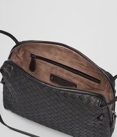 Bottega Veneta® Nero Intrecciato Nappa Cross Body Bag Bottega Veneta® Nero Intrecciato Nappa Cross Body Bag