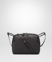 Bottega Veneta® Nero Intrecciato Nappa Cross Body Bag Bottega Veneta® Nero Intrecciato Nappa Cross Body Bag