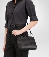 Bottega Veneta® Nero Intrecciato Nappa Cross Body Bag Bottega Veneta® Nero Intrecciato Nappa Cross Body Bag