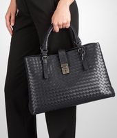 Bottega Veneta® Appia Intrecciato Light Calf Roma Bag Bottega Veneta® Appia Intrecciato Light Calf Roma Bag