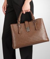 Bottega Veneta® Appia Intrecciato Light Calf Roma Bag Bottega Veneta® Appia Intrecciato Light Calf Roma Bag