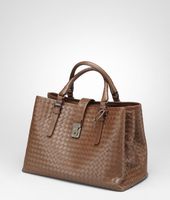 Bottega Veneta® Appia Intrecciato Light Calf Roma Bag Bottega Veneta® Appia Intrecciato Light Calf Roma Bag