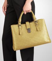 Bottega Veneta® Appia Intrecciato Light Calf Roma Bag Bottega Veneta® Appia Intrecciato Light Calf Roma Bag