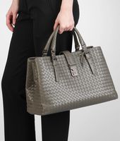 Bottega Veneta® Appia Intrecciato Light Calf Roma Bag Bottega Veneta® Appia Intrecciato Light Calf Roma Bag
