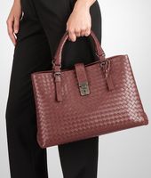 Bottega Veneta® Appia Intrecciato Light Calf Roma Bag Bottega Veneta® Appia Intrecciato Light Calf Roma Bag
