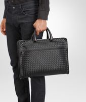 Bottega Veneta® Nero Intrecciato Light Calf Briefcase Bottega Veneta® Nero Intrecciato Light Calf Briefcase