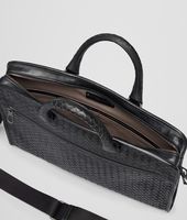 Bottega Veneta® Nero Intrecciato Light Calf Briefcase Bottega Veneta® Nero Intrecciato Light Calf Briefcase