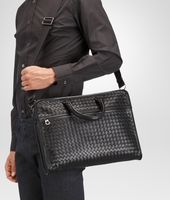 Bottega Veneta® Nero Intrecciato Light Calf Briefcase Bottega Veneta® Nero Intrecciato Light Calf Briefcase