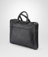 Bottega Veneta® Nero Intrecciato Light Calf Briefcase Bottega Veneta® Nero Intrecciato Light Calf Briefcase