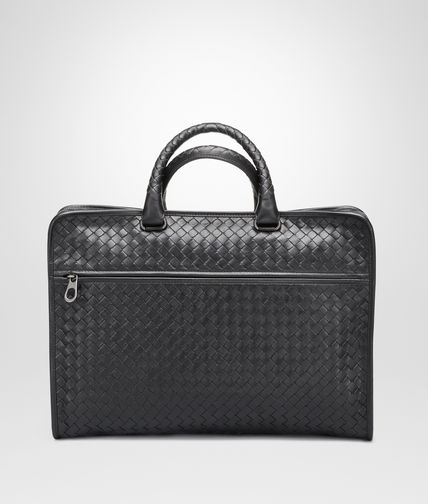 BOTTEGA VENETA - Aktentasche aus leichtem Kalbsleder Intrecciato Nero
