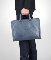 Bottega Veneta® Nero Intrecciato Light Calf Briefcase Bottega Veneta® Nero Intrecciato Light Calf Briefcase