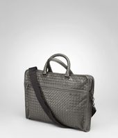 Bottega Veneta® Nero Intrecciato Light Calf Briefcase Bottega Veneta® Nero Intrecciato Light Calf Briefcase