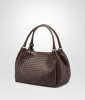 Bottega Veneta® Ebano Intrecciato Nappa Parachute Bag Bottega Veneta® Ebano Intrecciato Nappa Parachute Bag