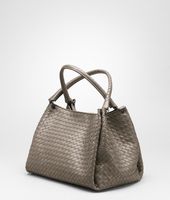 Bottega Veneta® Ebano Intrecciato Nappa Parachute Bag Bottega Veneta® Ebano Intrecciato Nappa Parachute Bag