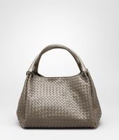 Bottega Veneta® Ebano Intrecciato Nappa Parachute Bag Bottega Veneta® Ebano Intrecciato Nappa Parachute Bag
