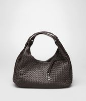 Bottega Veneta® Ebano Intrecciato Nappa Campana Bag Bottega Veneta® Ebano Intrecciato Nappa Campana Bag