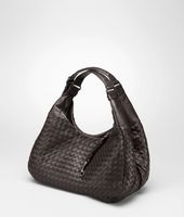 Bottega Veneta® Ebano Intrecciato Nappa Campana Bag Bottega Veneta® Ebano Intrecciato Nappa Campana Bag