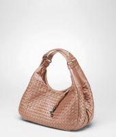 Bottega Veneta® Ebano Intrecciato Nappa Campana Bag Bottega Veneta® Ebano Intrecciato Nappa Campana Bag
