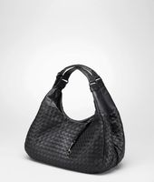 Bottega Veneta® Ebano Intrecciato Nappa Campana Bag Bottega Veneta® Ebano Intrecciato Nappa Campana Bag