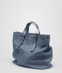 ToteBagsLeatherBlue Bottega Veneta®