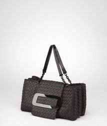Top Handle BagBagsPaper YarnBlack Bottega Veneta®
