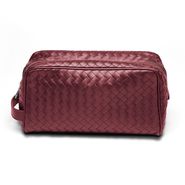 Vermillon Intrecciato VN Toiletry Case - - BOTTEGA VENETA - PE13 - 810