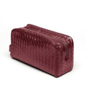 Bottega Veneta® Vermillon Intrecciato VN Toiletry Case Bottega Veneta® Vermillon Intrecciato VN Toiletry Case