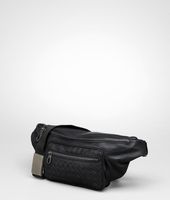 Bottega Veneta® Krim Stone Intrecciato Light Calf Belt Bag Bottega Veneta® Krim Stone Intrecciato Light Calf Belt Bag