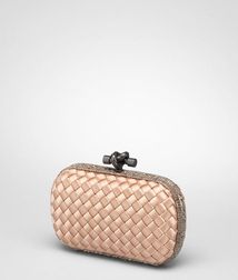 ClutchBagsTextile fibers, Reptile leatherRed Bottega Veneta®