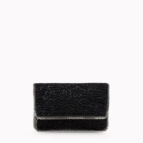 Stella McCartney, Falabella Faux Fur Fold Over Clutch 