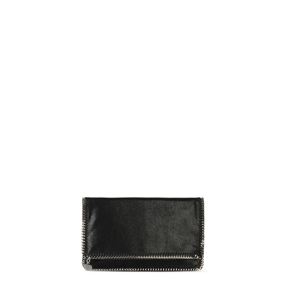 Stella McCartney, Pochette Pieghevole Falabella in Daino Ruvido 