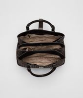 Bottega Veneta® Nero Light Calf Intrecciato Roma Bag Bottega Veneta® Nero Light Calf Intrecciato Roma Bag