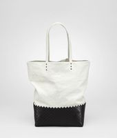 Bottega Veneta® Lino Spalmato Light Calf Scolpito Tote Bottega Veneta® Lino Spalmato Light Calf Scolpito Tote