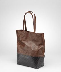 Tote BagBagsLeather, Textile fibersBrown Bottega Veneta®