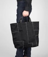 Bottega Veneta® Geometrie Linen Tote Bottega Veneta® Geometrie Linen Tote