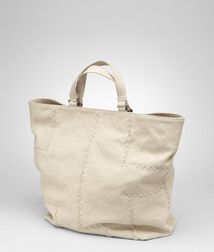 ToteBagsTextile fibersBlack Bottega Veneta®