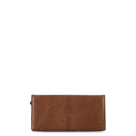 STELLA McCARTNEY, Clutch Bag, Fawn Mock Croc / Leopard Print Margaret Clutch