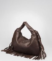 Bottega Veneta® Ebano Intrecciato Nappa Fringe Large Veneta Bottega Veneta® Ebano Intrecciato Nappa Fringe Large Veneta