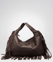 Bottega Veneta® Ebano Intrecciato Nappa Fringe Large Veneta Bottega Veneta® Ebano Intrecciato Nappa Fringe Large Veneta